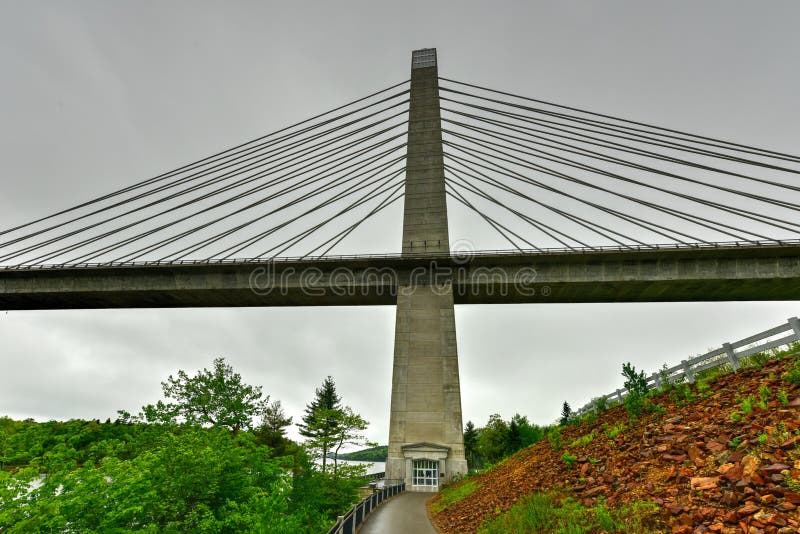 Penobscot Narrows Bridge Maine Stock Photo Image of penobscot