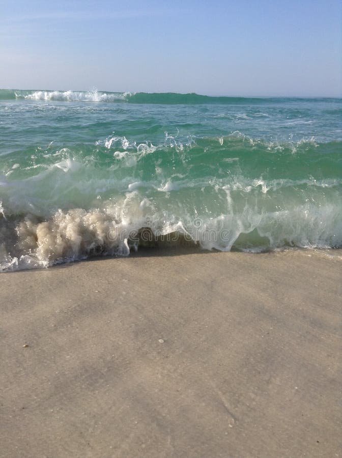 Pensacola Beach Wave stock image. Image of florida, sand 142546895