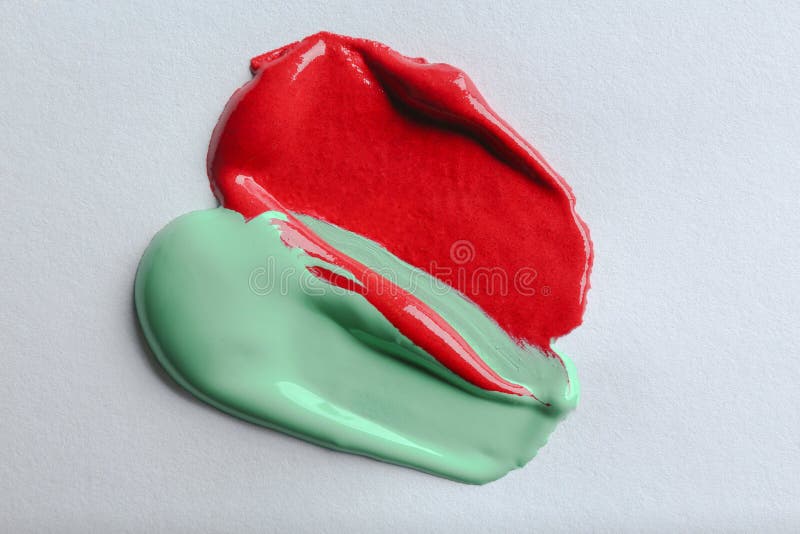 Penseelstreken van de kleuren de olieachtige die verf, op wit worden geïsoleerd royalty-vrije stock fotografie Penseelstreken van de kleuren de olieachtige die verf, op wit worden geïsoleerd royalty-vrije stock fotografie