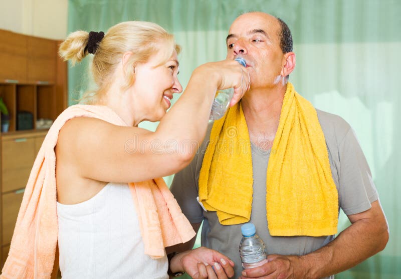 pensioners-with-water-after-fitness-stock-image-image-of-gymnastics