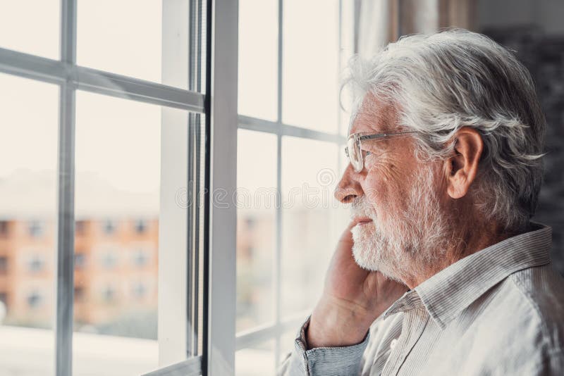 An Elderly Man Looks Out Of Window With Old Window Background, Show Me A  Picture Of The Man From The Window Background Image And Wallpaper for Free  Download