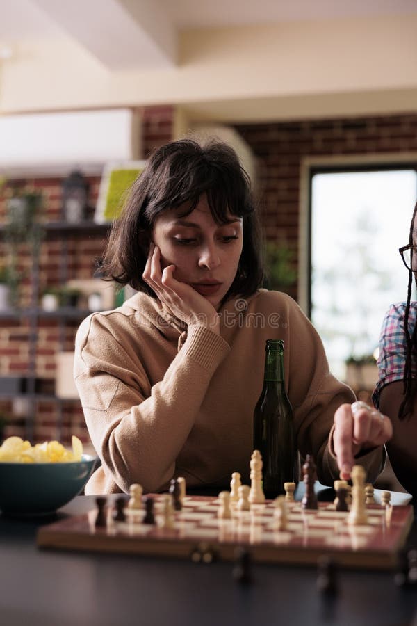 A chess player making his next chess move Stock Photo - Alamy