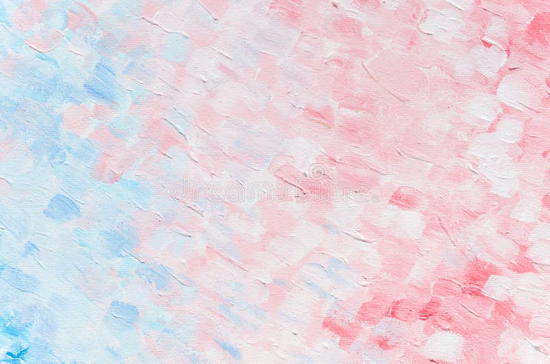 Pensulă colorată, roz și albastru deschis în ulei pe pânză. textură de fundal pentru vizualizarea de sus pentru pliantul de artă royalty free stock images