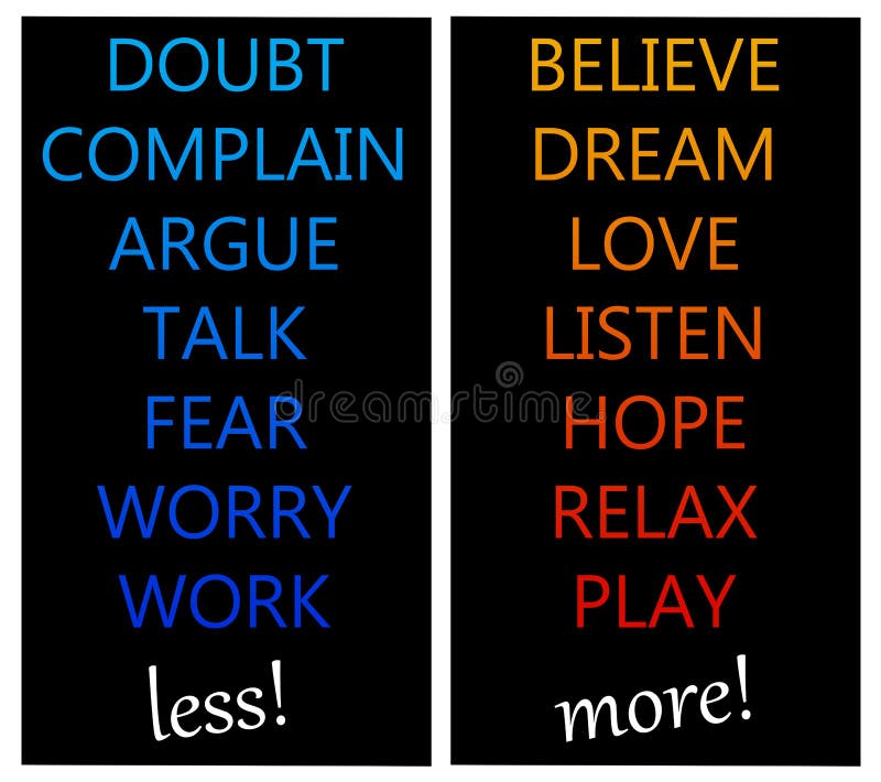 Pensée positive illustration libre de droits Pensée positive illustration libre de droits