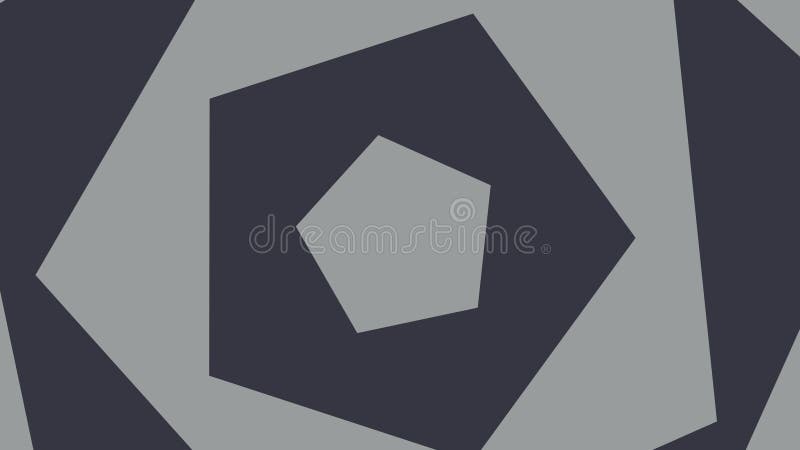 Fundal animat cu model abstract de pentagoane, formă gri, design plat, animație digitală în buclă continuă vector illustration