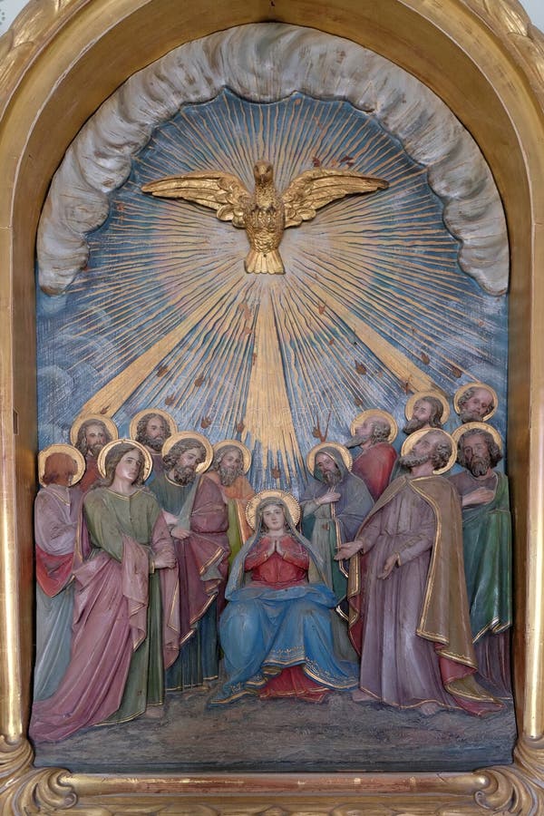 Pentecost spadek Święty duch
