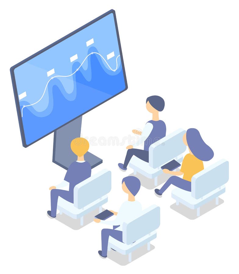 People Analysing Stats and Data in Visual Form Stock Vector - Illustration  of attracting, documentation: 173854319