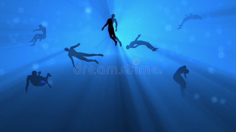 People floating in space. Cadavers, dead bodies in outer space. 3d  rendering Stock Photo - Alamy