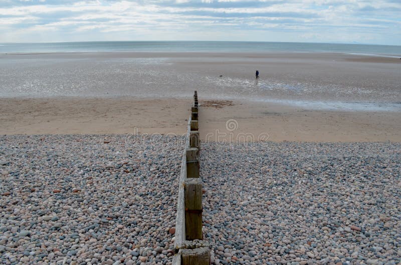 People on beach at St Bees stock images People on beach at St Bees stock images