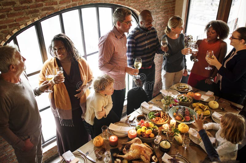 People are celebrating Thanksgiving day