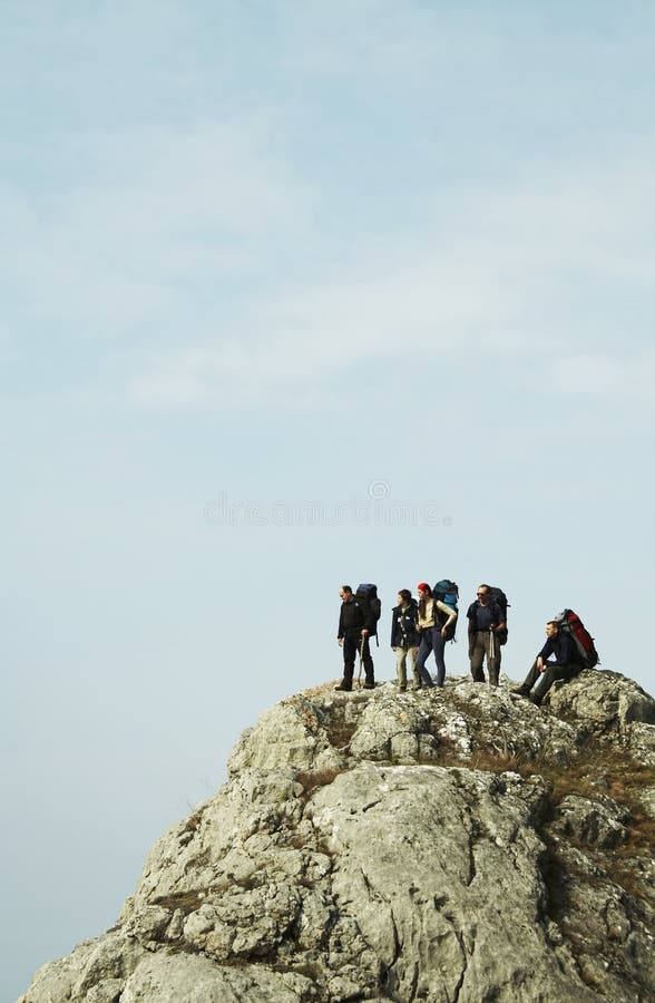 People on the cliff