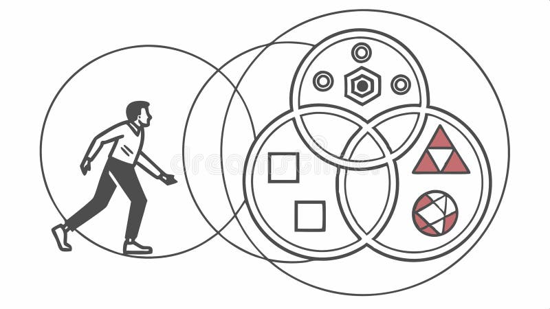 People connecting circle vector, social network art, community link design vector design Generative AI royalty free illustration