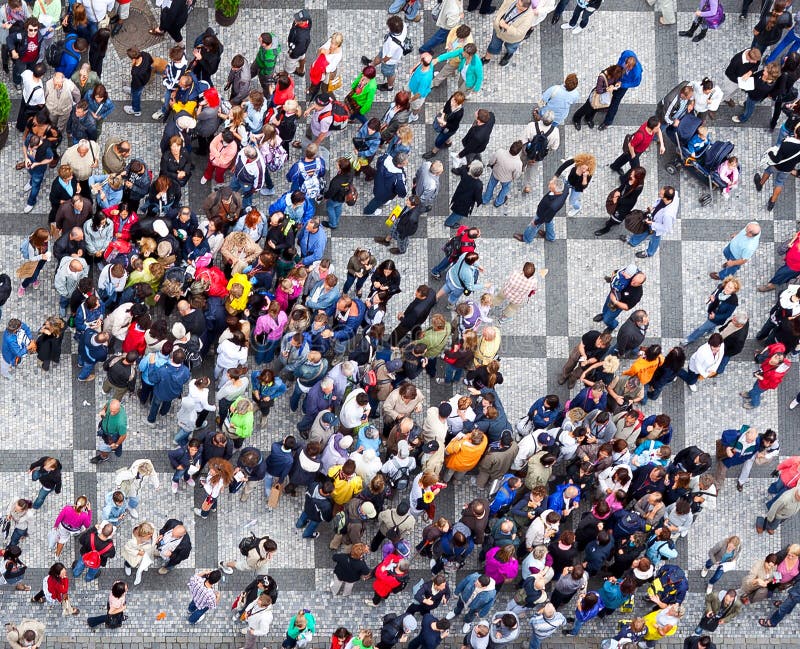 La multitud textura.