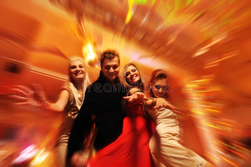 Girls Dancing in the Night Club Stock Image - Image of lifestyle, disco ...