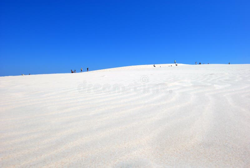 people on the desert