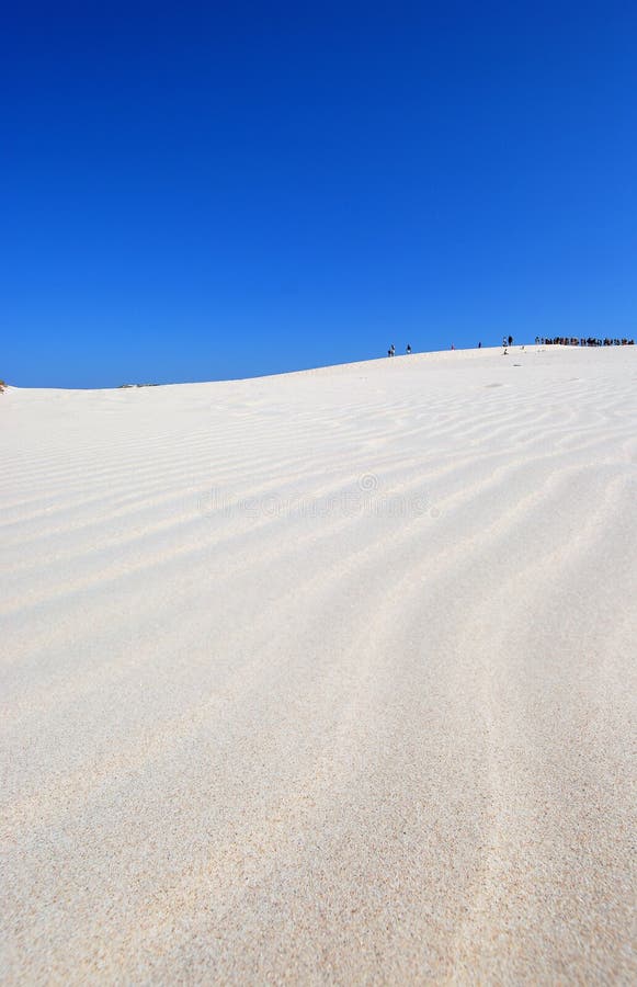 people on the desert