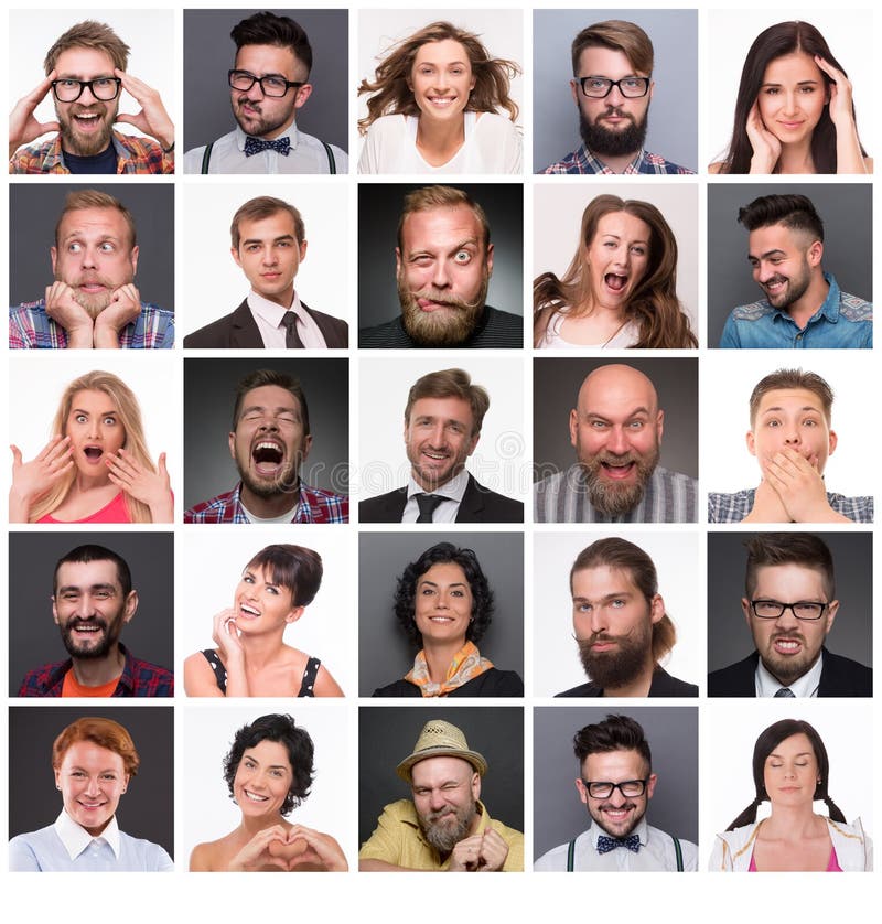 People with Different Emotions Stock Photo Image of male, smiling
