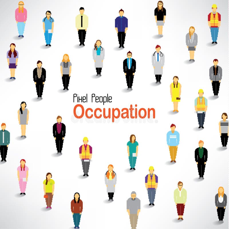 A lot of people come. Gather together. World occupations.