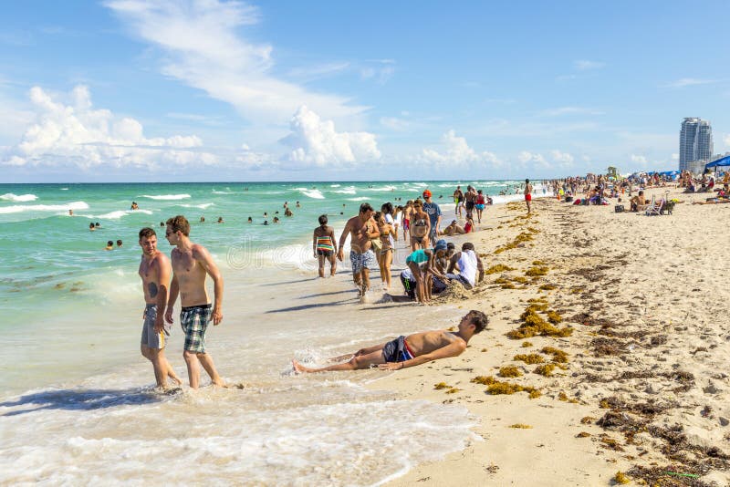 Horizontal miami florida summertime hi-res stock photography and