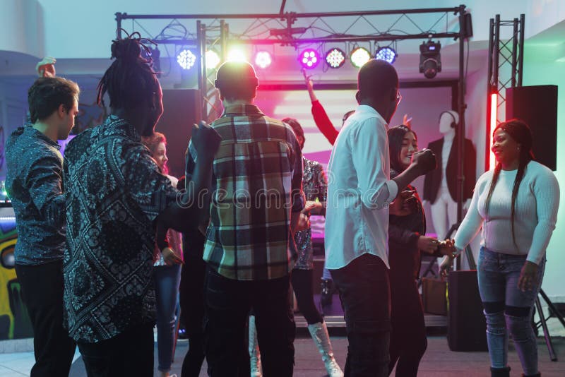 Diverse Crowd Enjoying Live Music