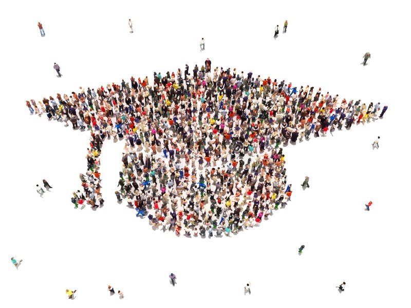 People getting an education. vector illustration People getting an education. vector illustration
