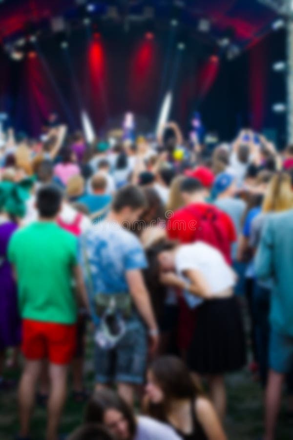 People Having Fun at the Concert. Stock Image - Image of clap ...