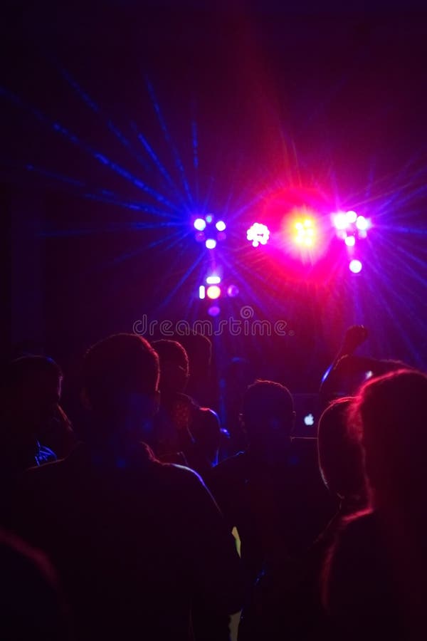People Having Fun in a Disco. Blur Effect Stock Photo - Image of event ...