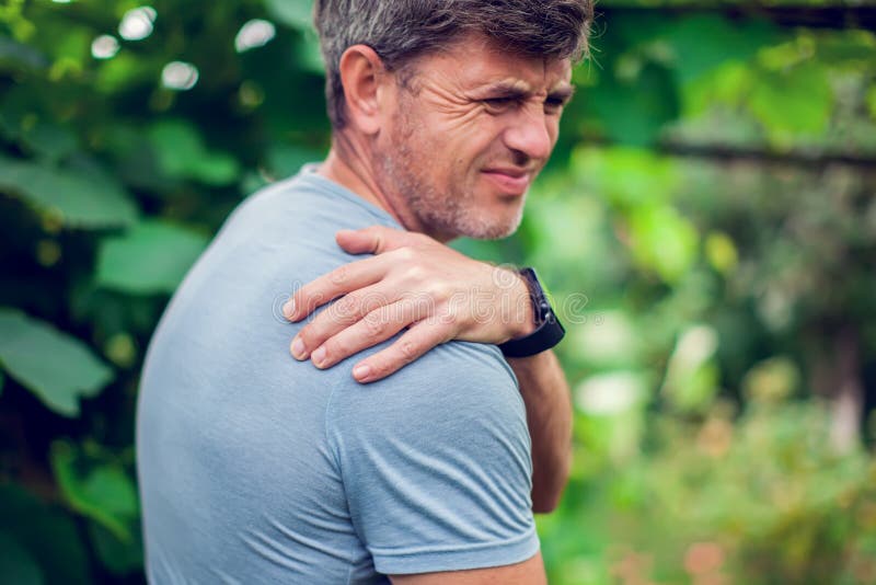 Man Shoulder Pain Dark Skin Stock Photos - Free & Royalty-Free Stock ...