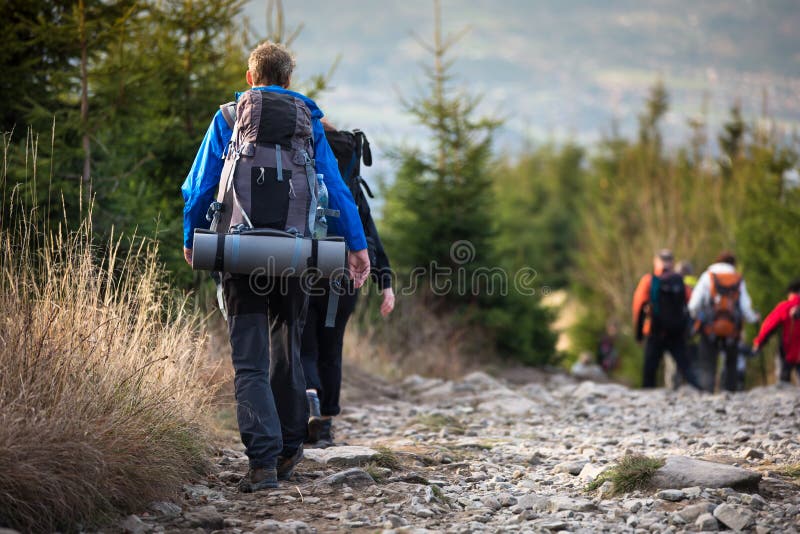 People hiking