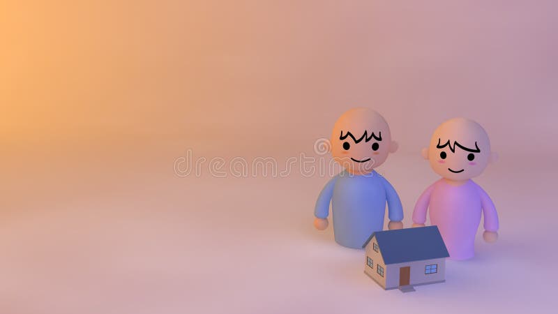 People Home vector illustration People Home vector illustration
