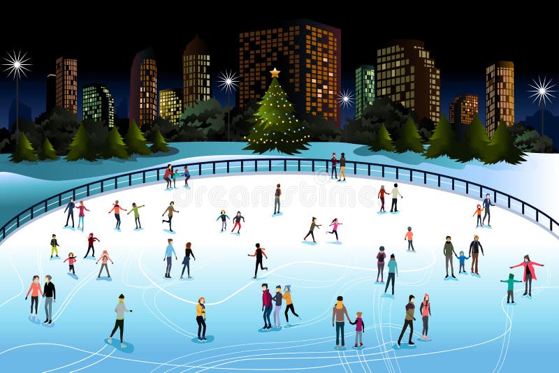 People Ice Skating Outdoor