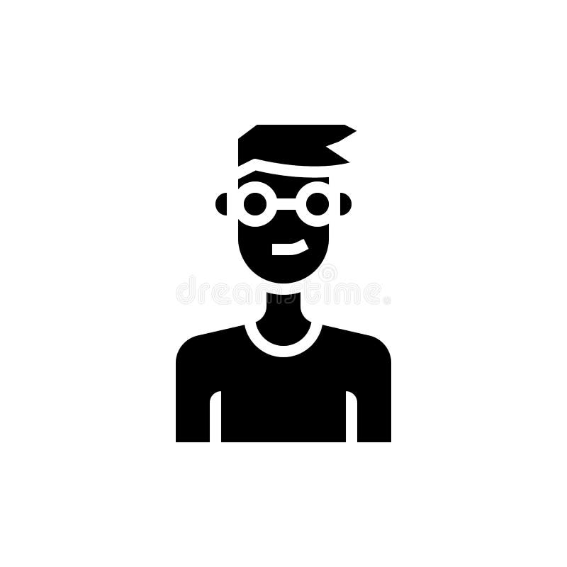 People Icon Boy Glasses Vector Illustration Stock Vector Illustration