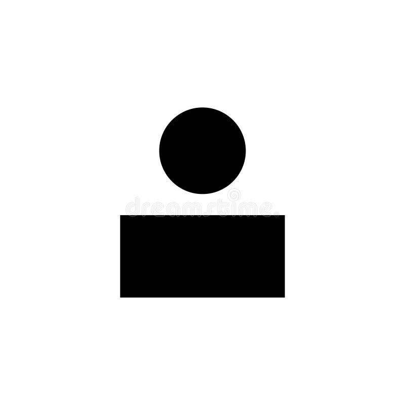 People Icon Isolated on White Background. Person Icon Stock Vector