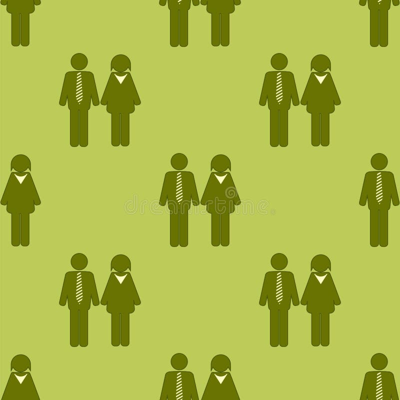 People Icon Seamless Pattern Stock Vector - Illustration of partnership ...