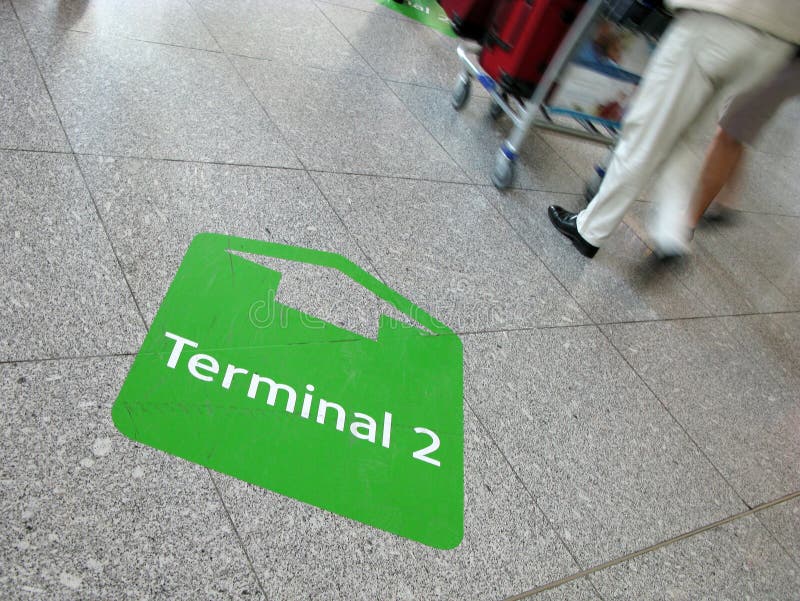 People on a journey at the airport