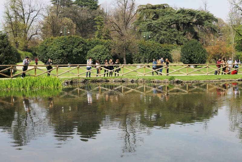 People on the lake in the park in Europe royalty free stock images People on the lake in the park in Europe royalty free stock images