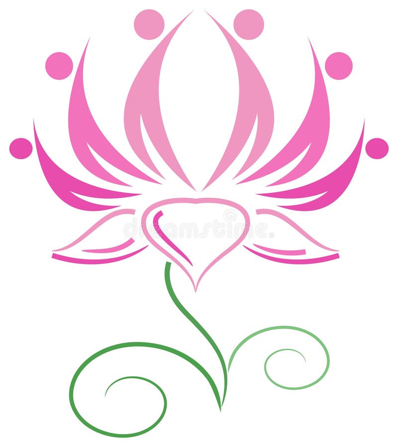 Lotus stock vector. Illustration of grow, growth, ayurveda - 81377153