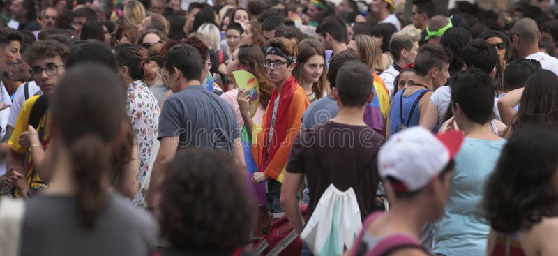 LGBT pride celebrations in mallorca general view royalty free stock photos LGBT pride celebrations in mallorca general view royalty free stock photos
