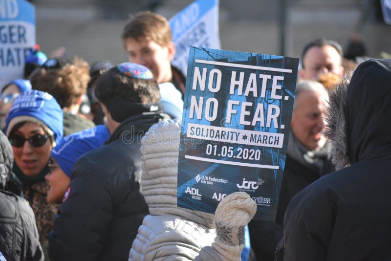 Solidarity march against anti-semitism in New York city