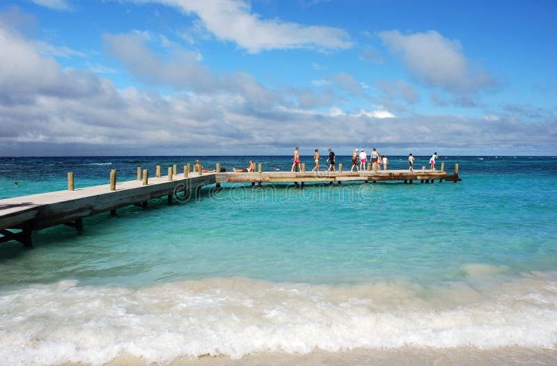 People On A Pier