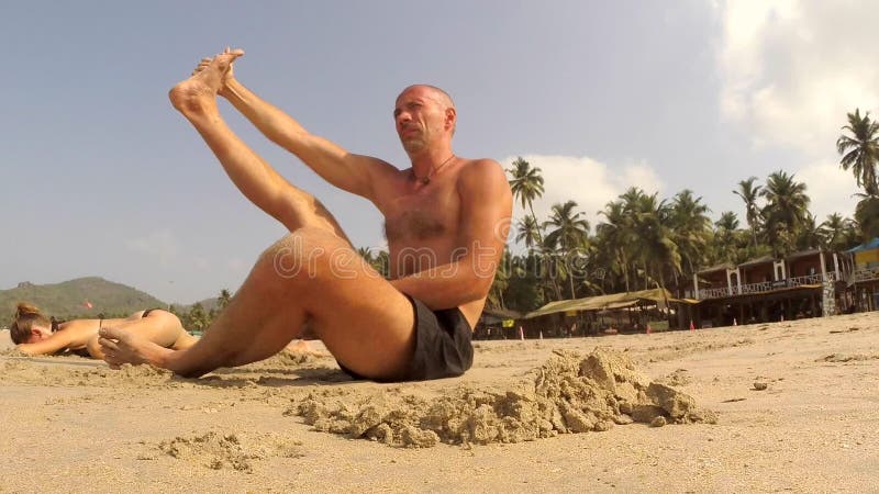 People practicing yoga