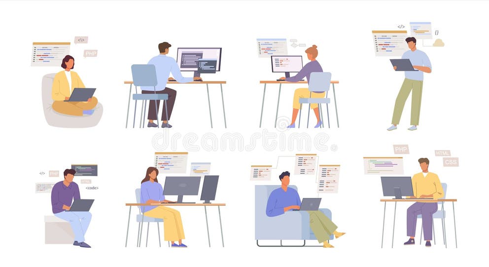 People it Programmers. Technology Professional Corporate Characters ...