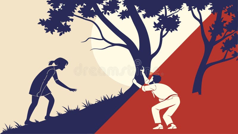 People pulling rope uphill, teamwork and collaboration concept vector design Generative AI vector illustration