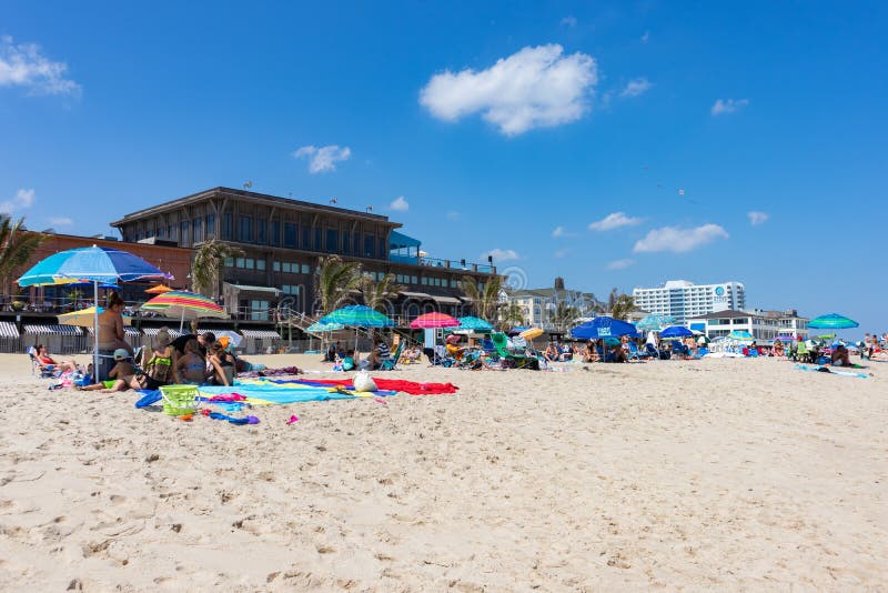 Long Branch Beach Boardwalk and Shore Along the Atlantic Ocean in