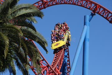 People in roller coaster editorial photography. Image of leisure - 21705882