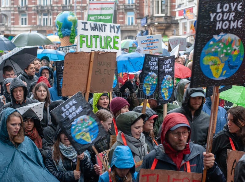 People`s Climate March Amsterdam Editorial Stock Photo - Image of ...