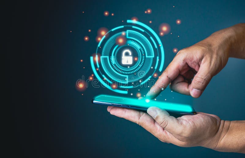 People S Fingers are Pressing on the Phone Screen. Represents