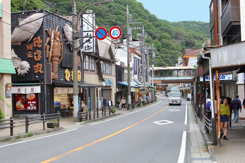 Juen2018, Charming street people shops stores, Hakone, Japan