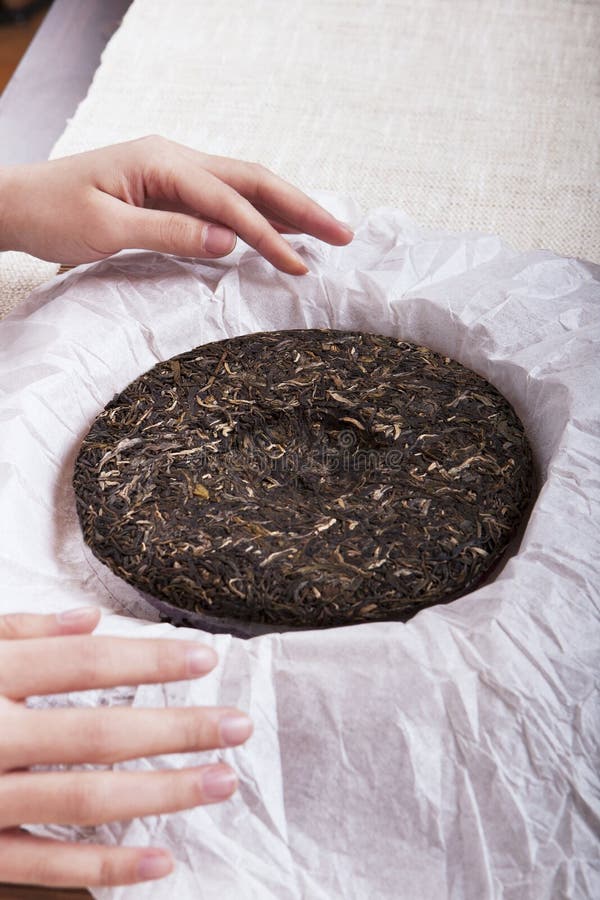 People Showing Pu& X27;er Brick Tea Stock Image Image of hand, human 208589565