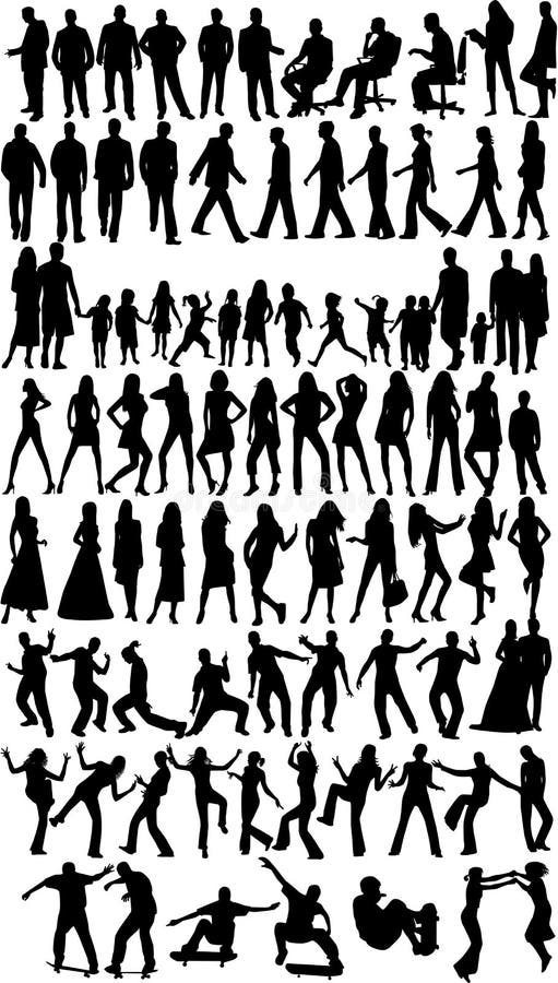 People silhouettes